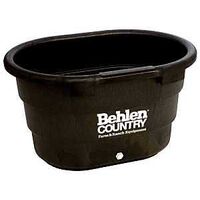 FP75 Stock Tank, Oval, 75 gal, Poly, Black