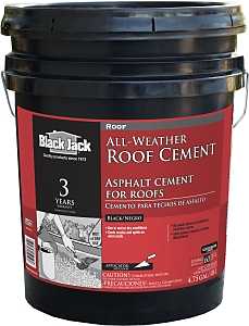 6230-9-30 Roof Cement, Black, Liquid, 5 gal Tube