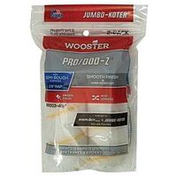 RR303-4 1/2 Roller Cover, 1/2 in Thick Nap, 4-1/2 in L, Fabric Cover, White