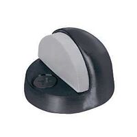 DT101946 Dome Door Stop, 1-7/8 in Dia Base, Stainless Steel, Matte Black