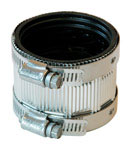 14200 Coupling, 2 in, No Hub, PVC, SCH 40 Schedule, 4.3 psi Pressure