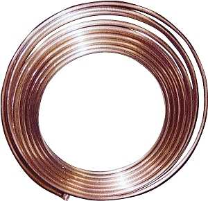 D 03050P Copper Tubing, 3/16 in OD, 50 ft L, Soft, Type ACR, Coil