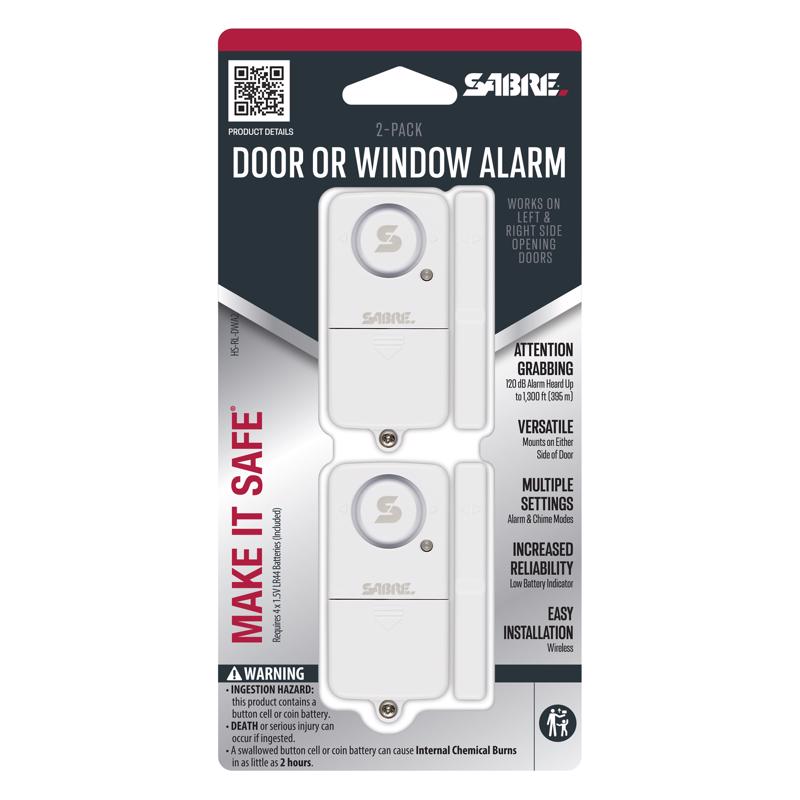 HS-RL-DWA2 Magnetic Door/Window Alarm, White