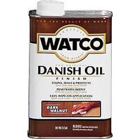Watco 65851 Danish Oil, Transparent, Dark Walnut, Liquid, 1 pt, Can
