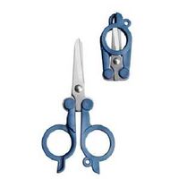 1067375 Folding Scissors, 4 in OAL, Orange Handle