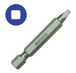 IWAF22SQ32 Power Bit, #3 Drive, Square Recess Drive, 1/4 in Shank, Hex Shank, 2 in L, High-Grade S2 Tool Steel
