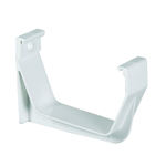 T0519 Exterior Hook Bracket, 3-1/4 in h x 1.125 in W x 5-3/4 in L, U-Style Gutter System, Vinyl, White