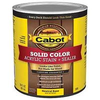 140.0001806.005 Solid Stain, Low Luster, Neutral Base, Liquid, 1 qt, Can