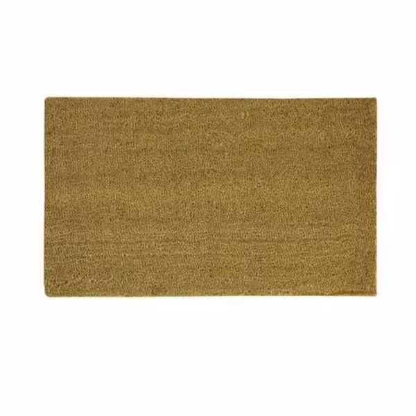 58771 Blank Door Mat, 30 in L, 18 in W, Natural Coir Surface, Tan