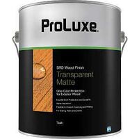 ProLuxe SIK240-085/01 Transparent Stain, Matte, Teak, Liquid, 1 gal, Can