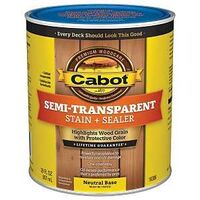 140.0016306.005 Semi Transparent Stain, Neutral Base, Liquid, Oil Base, 1 qt, Can