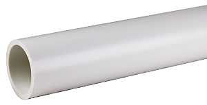 Schedule Series 1586 Pipe, 1-1/4 in, 10 ft L, Solvent Weld, SCH 40 Schedule, PVC, White