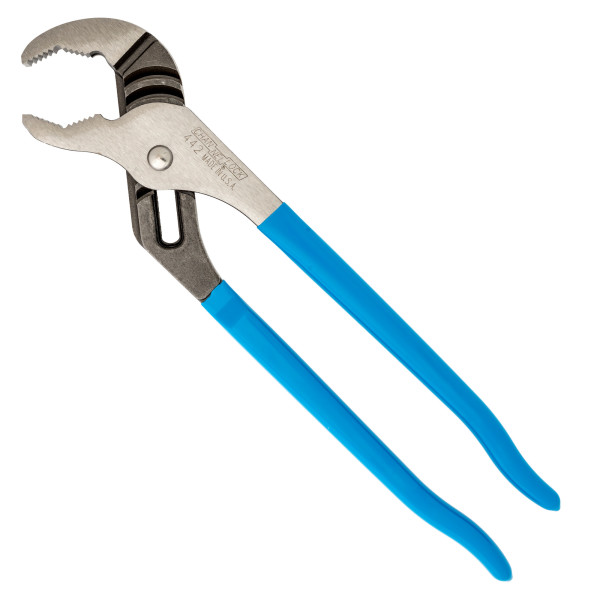 442 Tongue and Groove Plier, 12 in OAL, 2-1/4 in Jaw Opening, Blue Handle, Cushion-Grip Handle