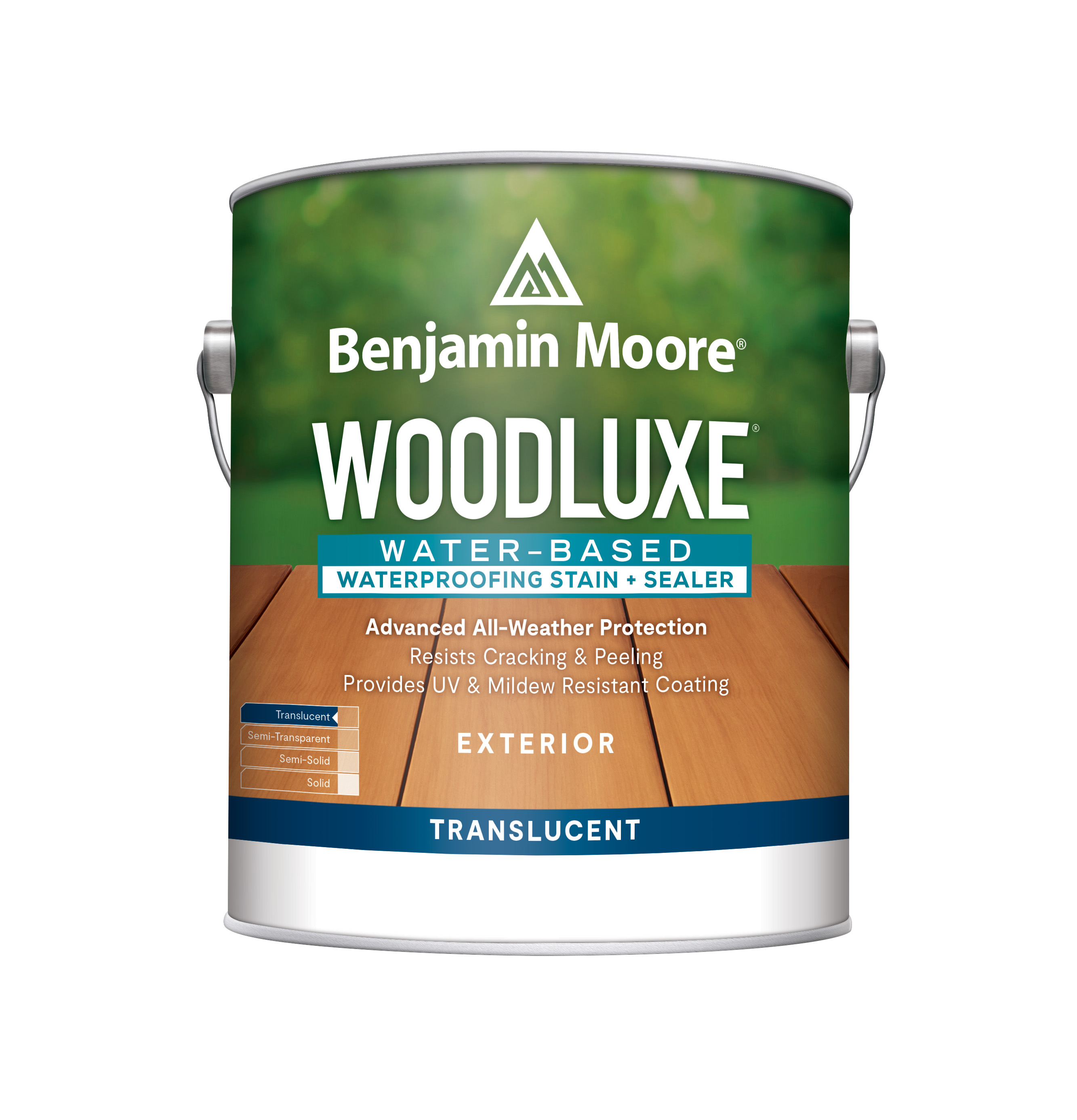 Woodluxe® 069110-001 Water-Based Waterproofing Stain + Sealer, Natural, 1 Gallon