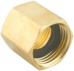 807074-1002 Hose Adapter, 3/4 x 3/4 in, FNPT x FNH, Brass, For: Garden Hose