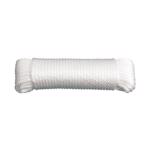 5220836 Rope, 1/4 in Dia, 100 ft L, Nylon, White