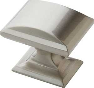 Candler Series BP29340G10 Cabinet Knob, 1-1/8 in Projection, Zinc, Satin Nickel