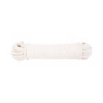 5610725 Clothesline Rope, 100 ft L, Cotton, Natural, 33 lb Working Load