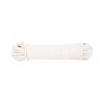 5600825 Sash Cord, 100 ft L, #8, 45 lb Working Load, Cotton/Polyester, White