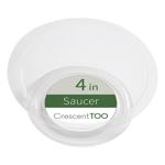 BV040S00C Plant Saucer, 4 in Dia, Plastic, Clear