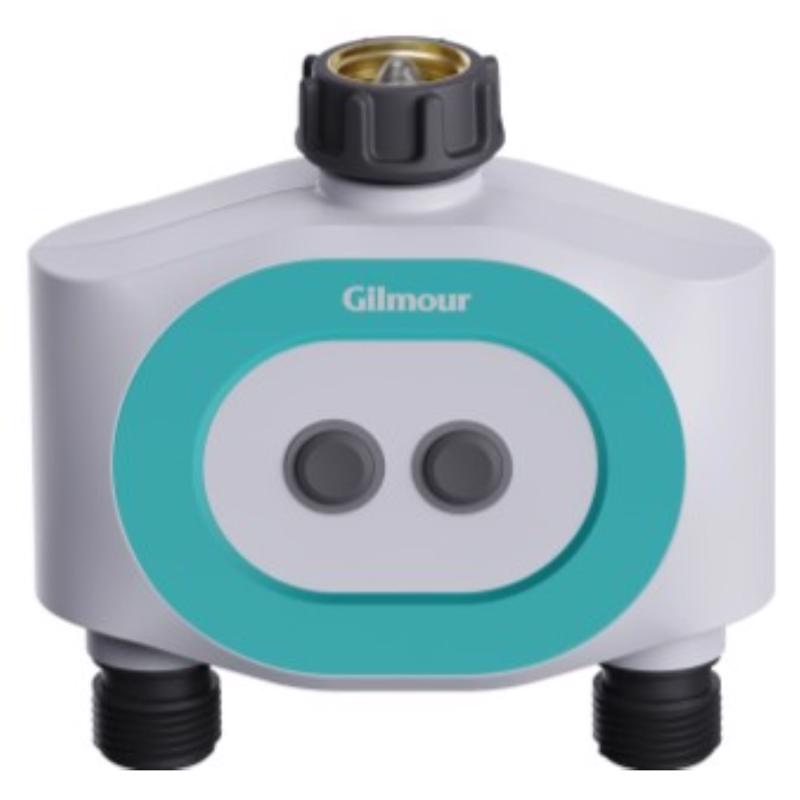 857006-1001 Dual Spigot Timer, 2-Zone, LCD Display, Multi-Color