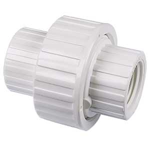 435906 Pipe Union with Buna O-Ring Seal, 1/2 in, FPT, PVC, White, SCH 40 Schedule, 150 psi Pressure