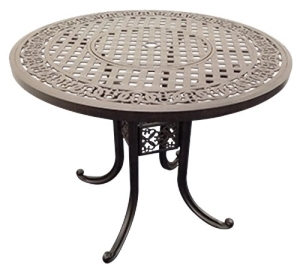 Seasonal Trends SH099-T Athena Bar Height Table, 47-3/4 in W, 47-3/4 in D, 37.24 in H, Cast Aluminum Frame