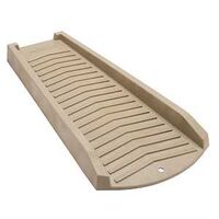 3013-12 Splash Block, 2-1/2 in H x 11-1/2 in W x 24 in L, Polycarbonate, Stone