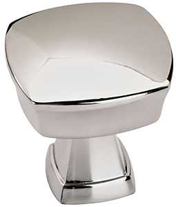 Allison Series BP1128726 Cabinet Knob, 1-1/4 in Projection, Zinc, Polished Chrome