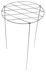 MIDWEST AIR TECHNOLOGY PP2030 Grow Through Ring, 30 in L, 20 in Dia