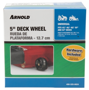 490-325-0024 Deck Wheel, For: Riding Lawn Mowers, Lawn Tractors, Zero-Turn Mowers with 42, 46, 50, 54 in Decks