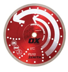 Professional PU10 Superfast Universal Hard OX-PU10-4.5 Blade, 4-1/2 in Dia, 7/8 to 5/8 in Arbor