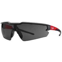 48-73-2054 3-Piece Blister Magnifying Safety Glasses, Tinted Lens, Black/Red Frame, Anti-Scratch Lens, 3/PK