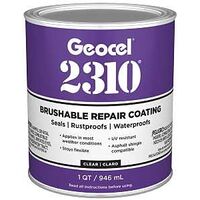 2310 Series GC65200 Brushable Repair Coating, Liquid, Transparent, Crystal Clear, 1 qt, Can