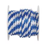 5132045 Derby Rope, 5/8 in Dia, 140 ft L, 325 lb Working Load, Polypropylene, Blue/White