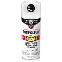 376910 5-In-1 Enamel Paint, Semi-Gloss, White, 12 oz, Aerosol Can