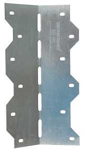 LS LS90Z Skewable Angle, 3-1/2 in W, 1-1/4 in D, 7-7/8 in H, Steel, ZMAX