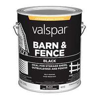 009.0000703.007 Exterior Paint, Gloss, Black, 1 gal, Can