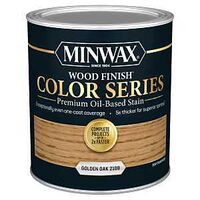 Wood Finish Color Series 800001000 Interior Wood Stain, Semi-Transparent, Golden Oak, Liquid, 1 qt, Can