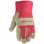 4113-S Work Gloves, Women's, S, Reinforced Thumb, Brown/Gold/Tan/Yellow