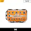 GWSWS38SAE16 Mechanics Tool Set, 16-Piece, Chrome