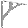 Manhattan 201 Series RP-201MN-12SN Premium Decorative Shelf Bracket, 500 lb, 12 in L, 10 in H, Steel