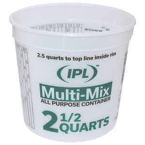 #5M3 Multi-Mix Container, 2-1/2 qt, HDPE, Clear