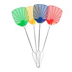 WIRE Fly Swatter, Plastic Mesh, Metal Handle, Assorted Mesh