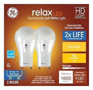 93129020 LED Bulb, A19 Lamp, 100 W Equivalent, GU24 Lamp Base, Dimmable, Soft White Light, 2700 K Color Temp