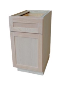 34.5 in. H X 12 in. W X 24 in. D Natural Base Cabinet with Drawer