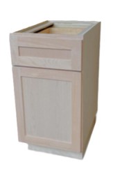 34.5 in. H X 30 in. W X 24 in. D Natural Base Cabinet with Drawer