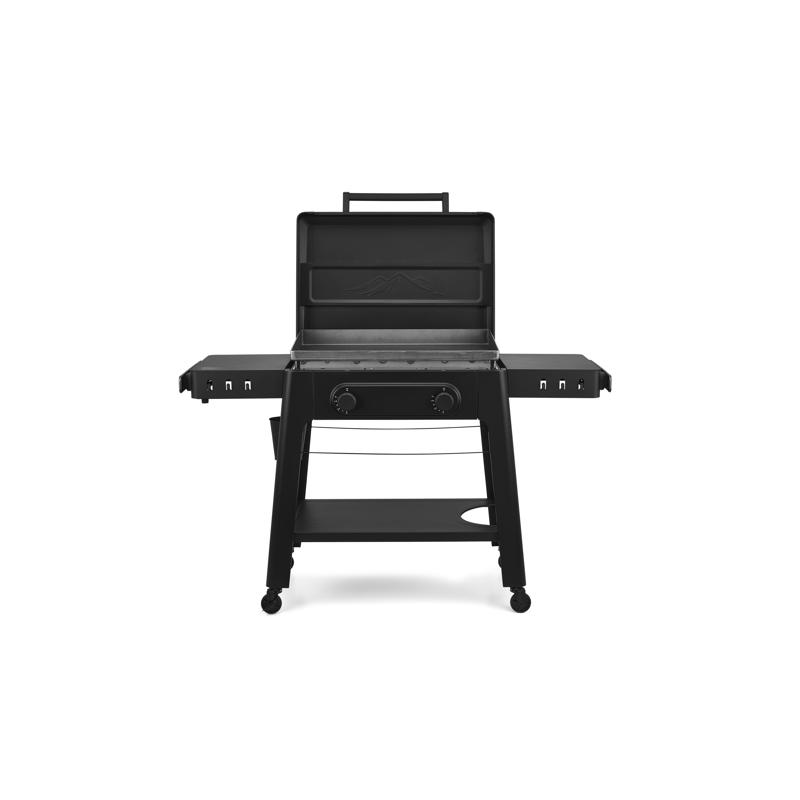 TF2NN50DNU Gas Grill, 36,000 Btu/hr BTU, LP, 2-Burner, 504 sq-in Primary Cooking Surface, Steel Body, Black