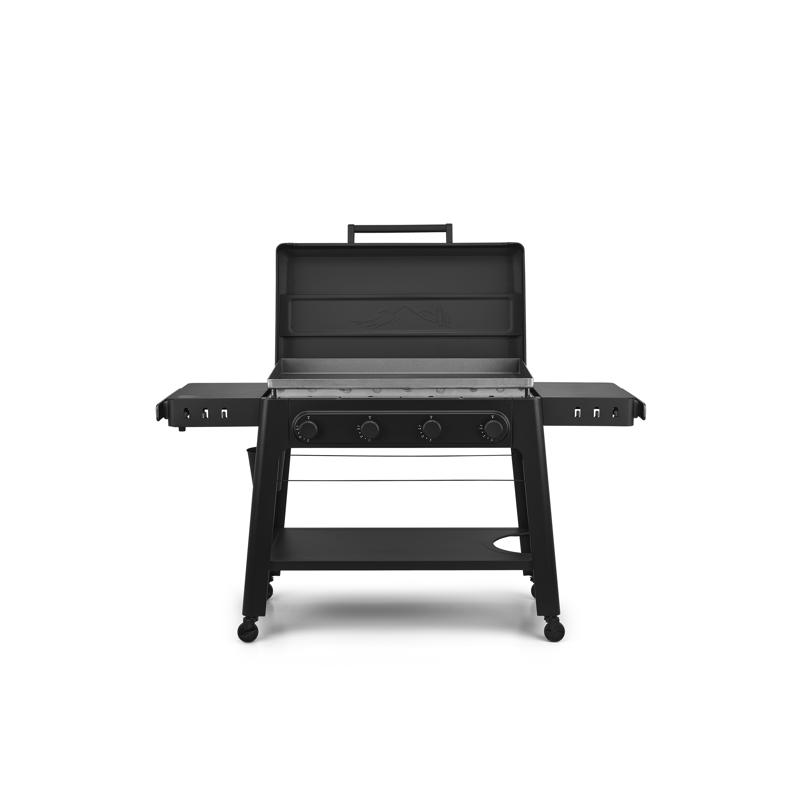 TF4NN64DNU Gas Grill, 48,000 Btu/hr BTU, LP, 4-Burner, 648 sq-in Primary Cooking Surface, Steel Body, Black