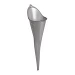 87301 Funnel, 17-3/4 in H, Plastic, Gray
